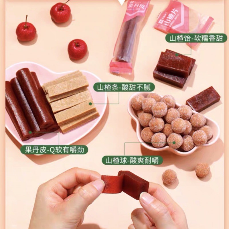 Kẹo sơn tra miếng tròn, sơn trà chua ngọt 250g Bestore
