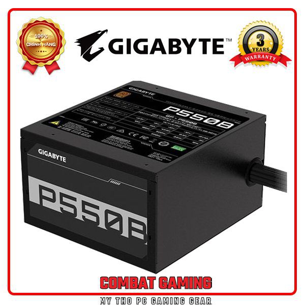 Nguồn GIGABYTE GP P550B 550W (80 PLus Bronze/Màu Đen)