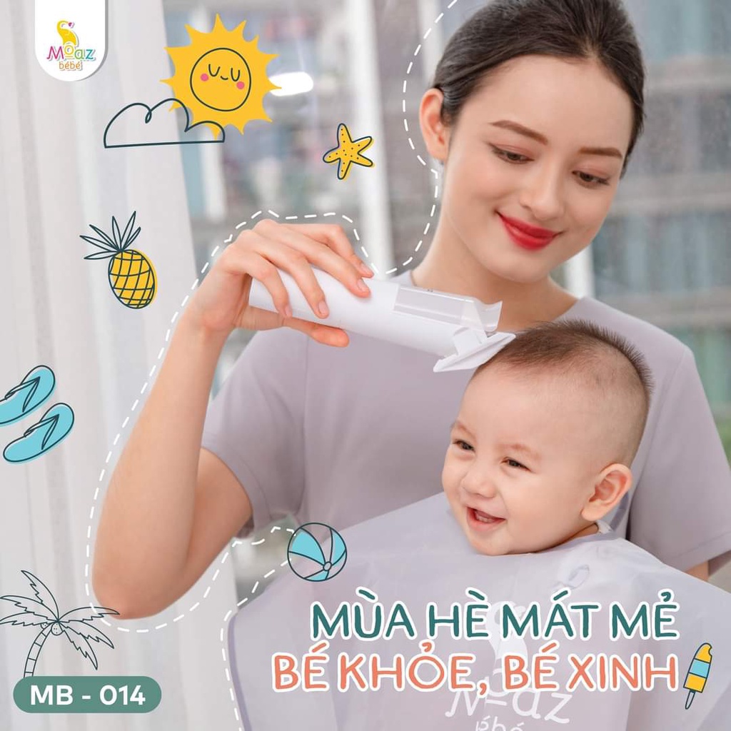 Tông đơ cắt và hút  tóc thông minh MOAZ BEBE MB014 - Bảo hành chính hãng | Tông đơ cắt tóc trẻ em