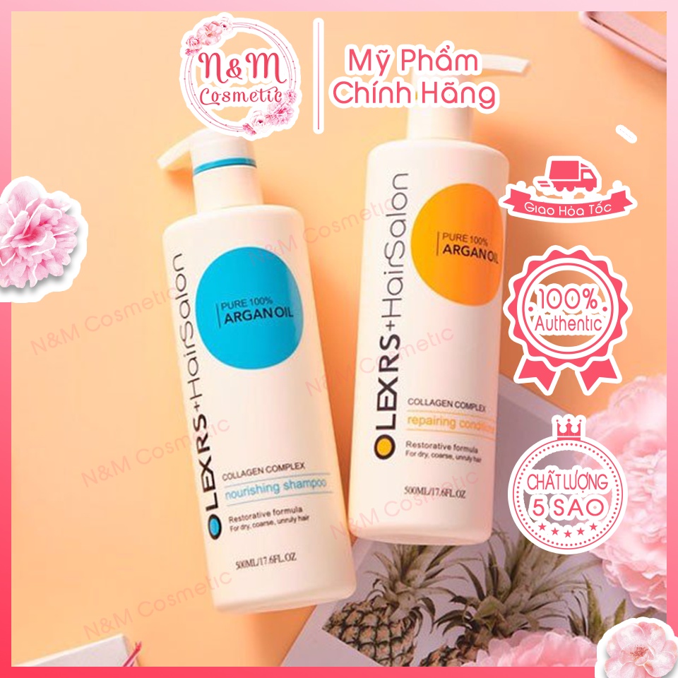 Dầu Gội Cặp - Cặp Dầu Gội Xả Ủ Tóc Olexrs Collagen chính hãng giảm gãy rụng kích mọc tóc phục hồi hư tổn lưu hương lâu
