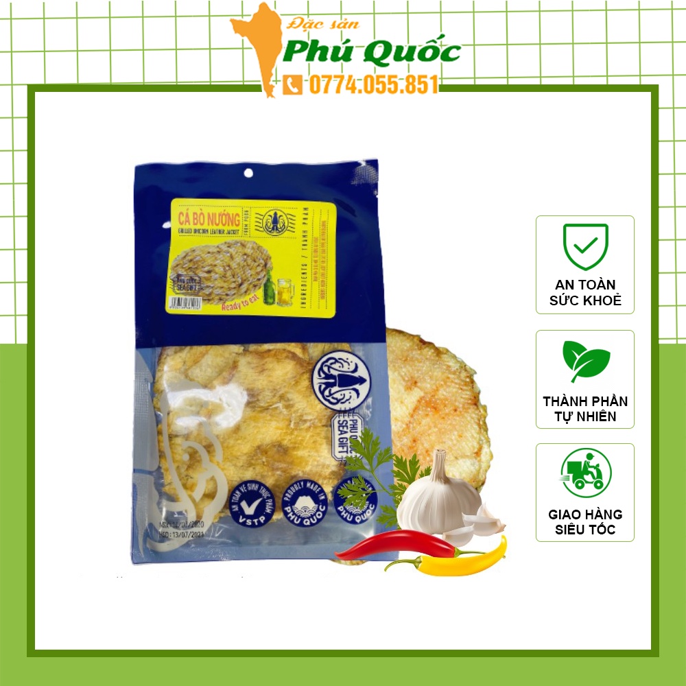🐟 Cá bò nướng ăn liền gói 100gr, đặc sản Phú Quốc