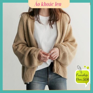 Áo khoác cardigan 💖 FreeShip đơn 50k 💖 Áo len dáng dài có túi rộng rãi Hàn Quốc