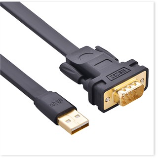 Cáp Chuyển Đổi Ugreen USB 2.0 Sang RS232-DB9 FTDI Chipet 20218 (2m) - Hàng Chính Hãng