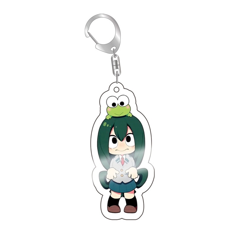 Móc Khóa Nhựa Acrylic Trong Suốt Hai Mặt Hình Todoroki Shouto Hóa Trang Anime My Hero Academia