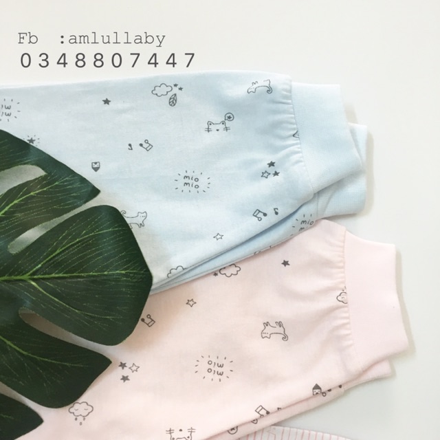 [ MIO mỏng] Quần dài bo gấu MIOMIO (0m-24m) phom rộng