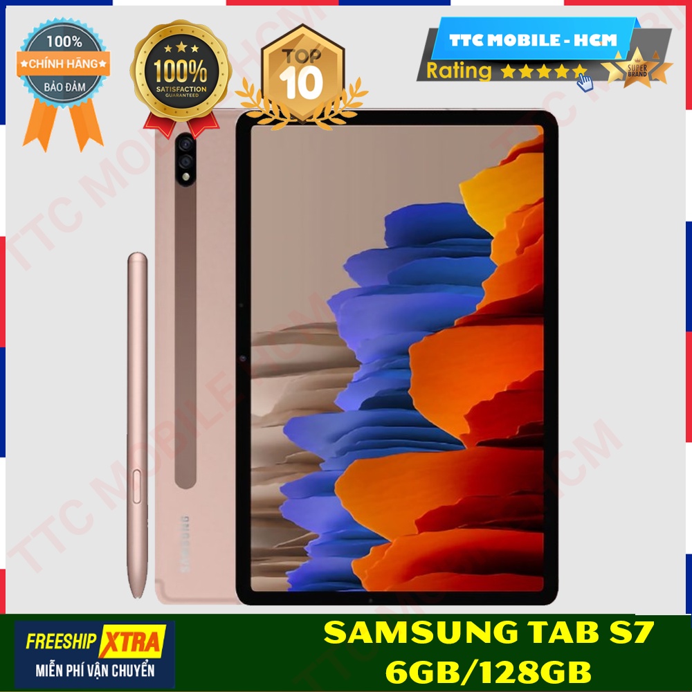 Samsung Galaxy Tab S7 6GB/128GB 11 INCHES (SM-T875) - Snapdragon 865+ - NGUYÊN SEAL - HÀNG CHÍNH HÃNG TTC MOBILE