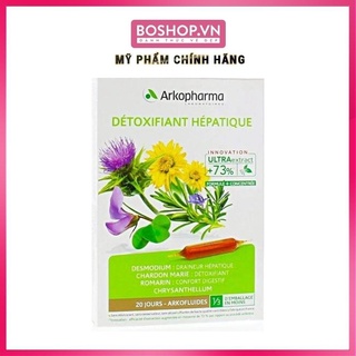 Nước Uống Thải Độc Gan Arkopharm Detoxifiant Hepatique Bio 20 Ống