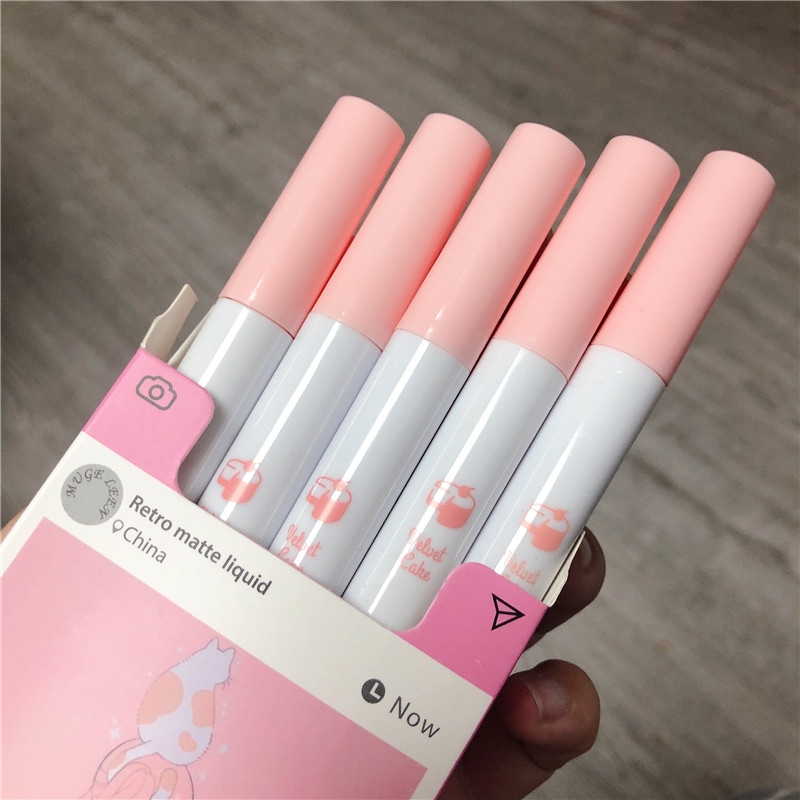 [Hàng mới về] Set 5 Thỏi Son Kem Muge Leen Tông Lì Dưỡng Ẩm Lâu Trôi | BigBuy360 - bigbuy360.vn