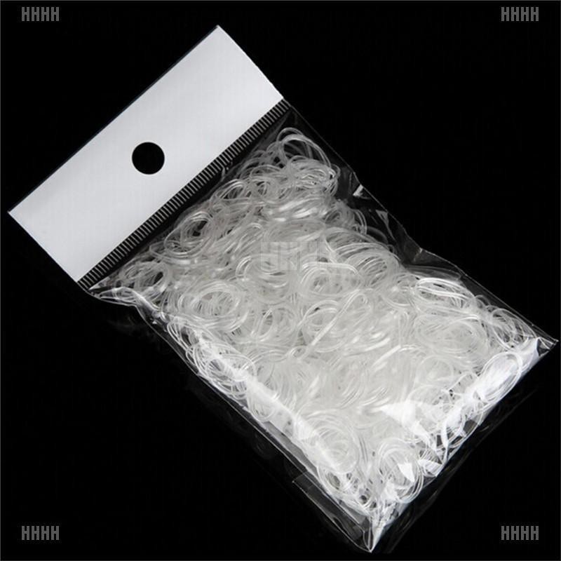 (Hàng Mới Về) Set 300 Dây Buộc Tóc Co Giãn Tiện Lợi
