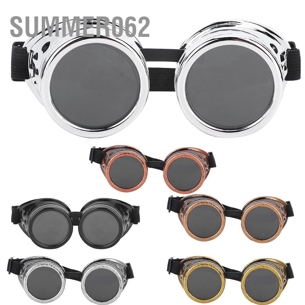 [Hàng Sẵn] Kính Steampunk phong cách ABS Vintage Kính râm hai lớp cho trang trí đạo cụ tiệc tùng【Summer062】