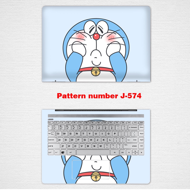 Bộ 2 Miếng Dán Hình Doraemon Cho Laptop 12 13 14 15.6 Inches Notebook ACER Swift Nitro 5 aspire AN515-52 AN515-55