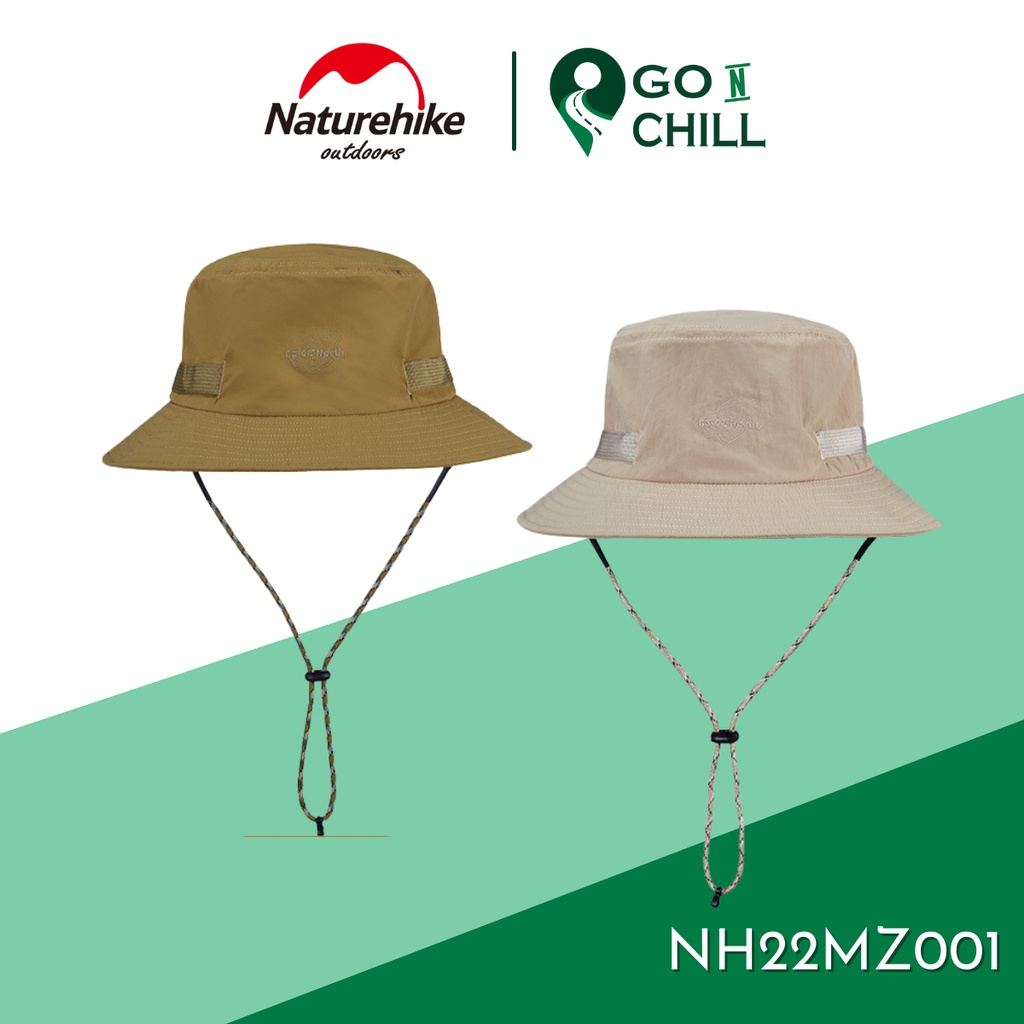 Mũ Bucket vành tròn chống nắng, mũ trekking dã ngoại câu cá Naturehike NH22MZ001