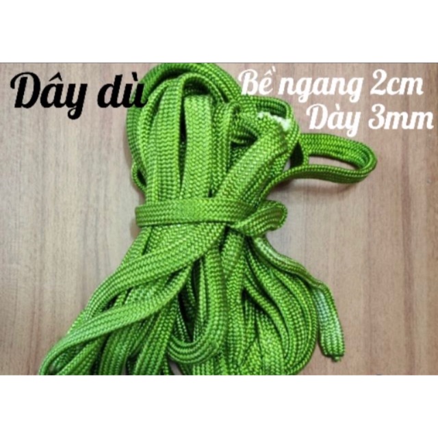 [Size Đại] [Bán lẻ theo 1 mét] Dây dù loại tốt không bị tơi xù - bề rộng 20mm x bề day 3mmm