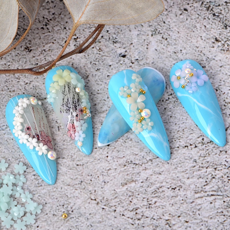 Hạt Cườm Hình Hoa 3d Mini Trang Trí Móng Tay Nghệ Thuật