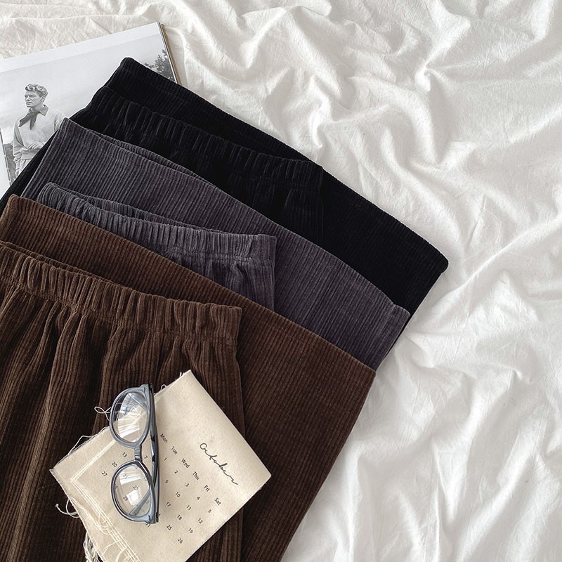 Chân váy nhung cạp chun dáng dài ulzzang 60080 | BigBuy360 - bigbuy360.vn