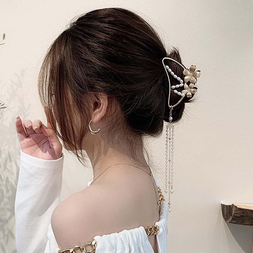Kẹp Tóc Hình Bướm Dạng Dài Phong Cách Vintage Thời Trang