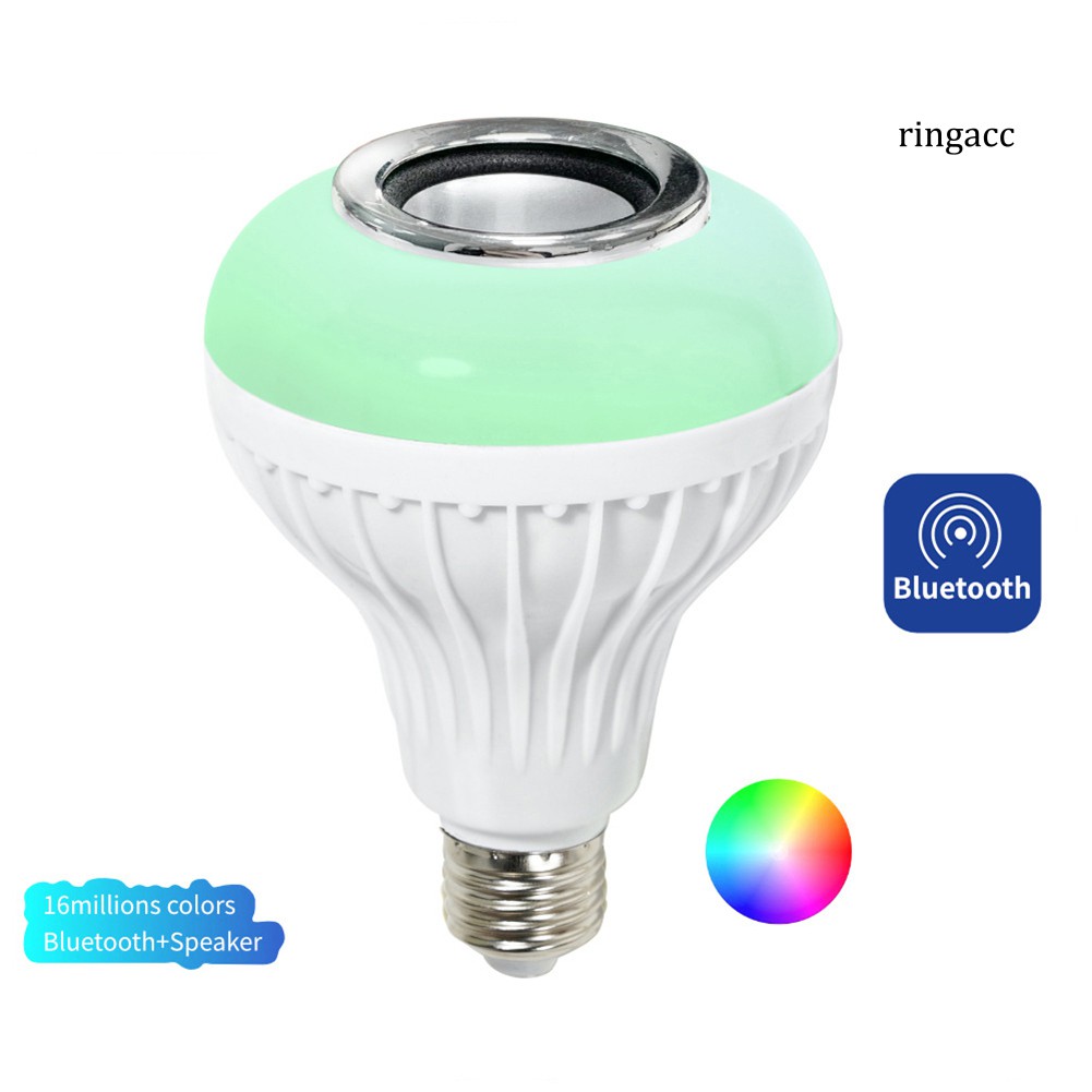 RC_E27 Smart Light Bulb LED Wireless Bluetooth APP Remote Control Music Play Lamp