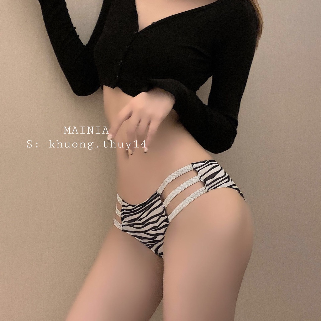 Quần Lót Su Hoạ Tiết Báo 3 Dây Hông Cao Cấp Chíp Su Lạnh Sexy Gợi Cảm Mainia Shop