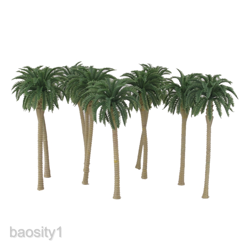 [Baosity1] Set 10 Mô Hình Cây Dừa Xanh 1 / 75 13cm