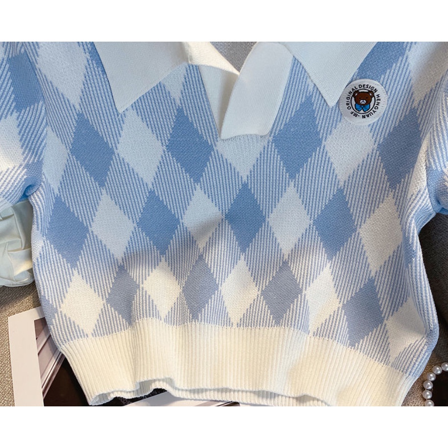 Áo Thun Dệt Kim Tay Ngắn Cổ Polo Thời Trang Dành Cho Nữ