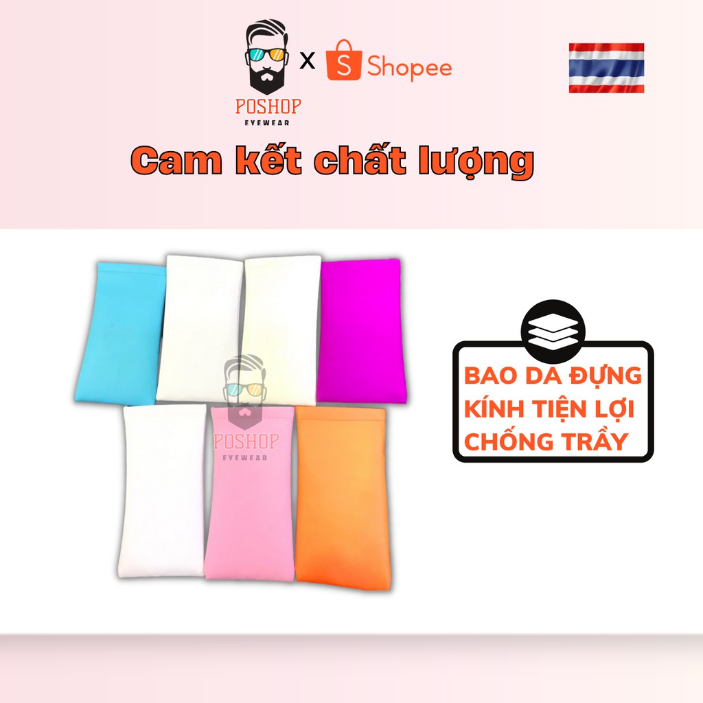 Bao da Hộp đựng kính mắt Poshop - Giao Màu ngẫu nhiên