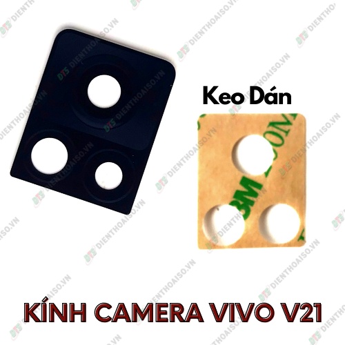 Mặt kính camera vivo v21 có sẵn keo dán