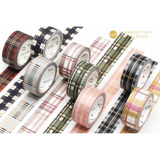 Băng dính trang trí Washi tape họa tiết caro WA008