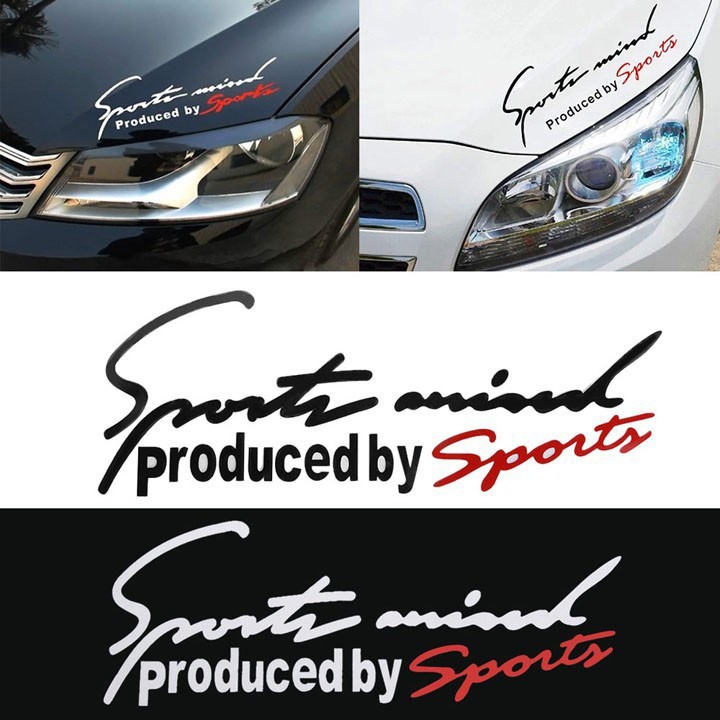 Tem dán decal Sport mind prodeced by Sports xe hơi