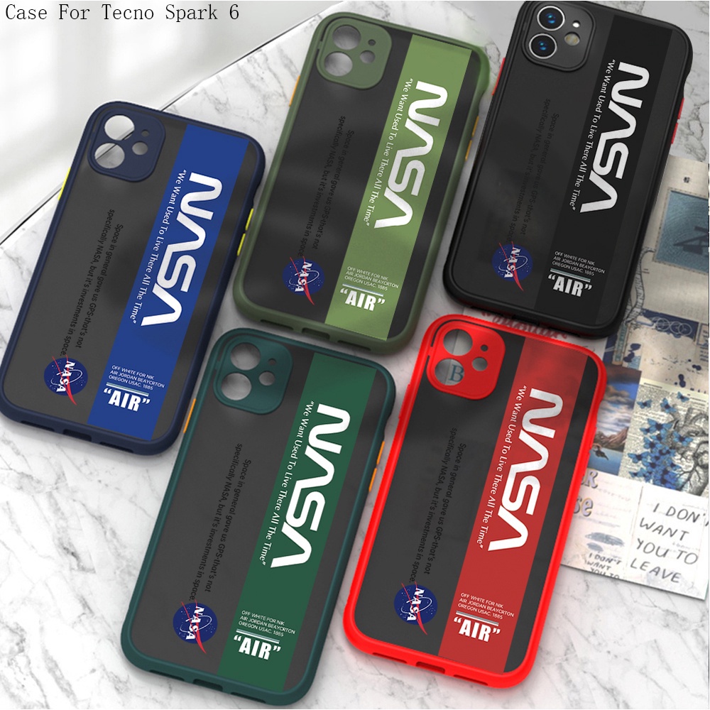 Tecno Spark 3 5 6 Air Camon Pova Neo 15 17P Go 2020 Cho Ốp lưng điện thoại In Hình AIR NASA LOGO