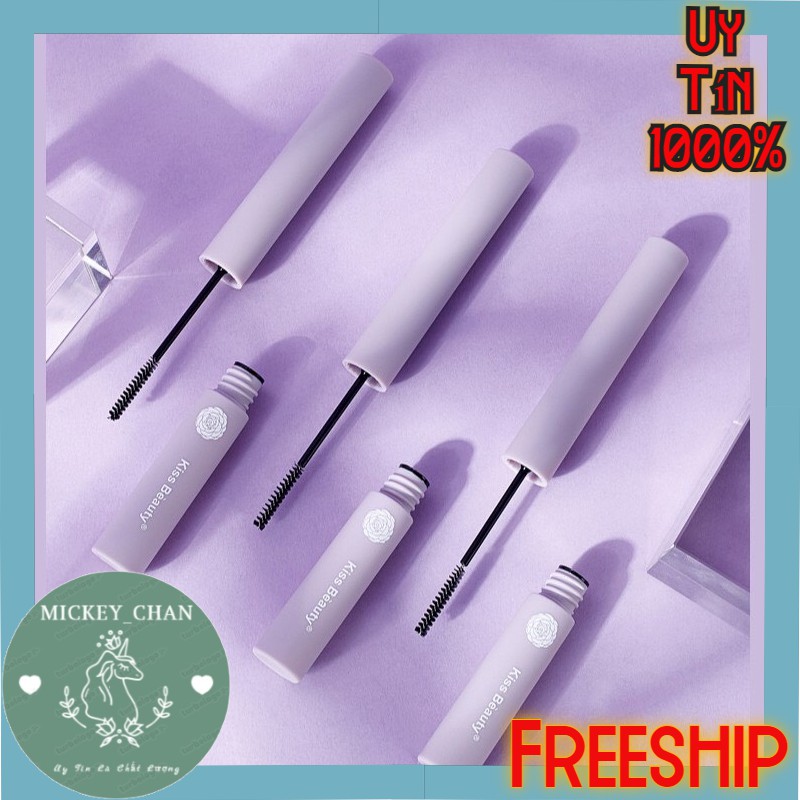 Mascara Kiss Beauti chuốt mi mắt đen tự nhiên dễ lau