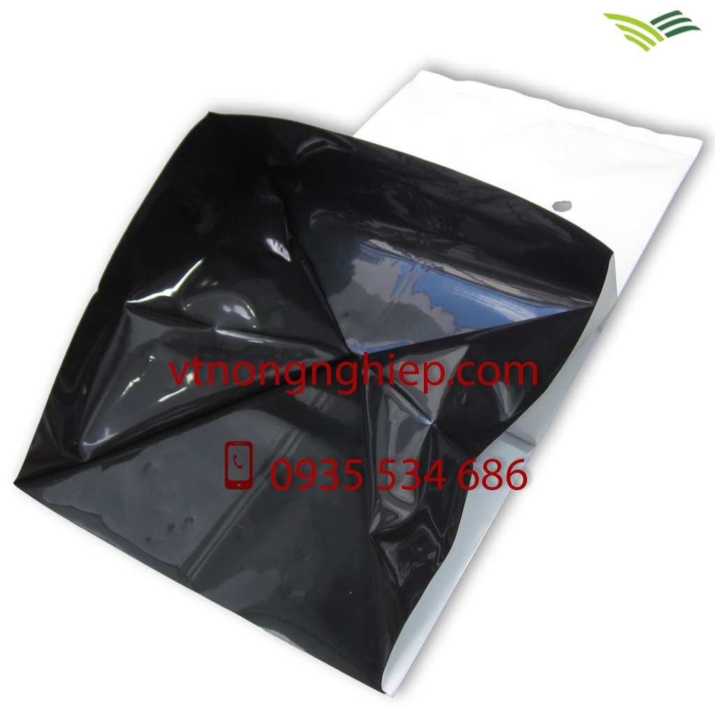 1kg Túi trồng cây 2 lớp 18x36 Trắng+Đen , túi trồng cây pe 2 lớp chuyên dùng trồng dưa lưới