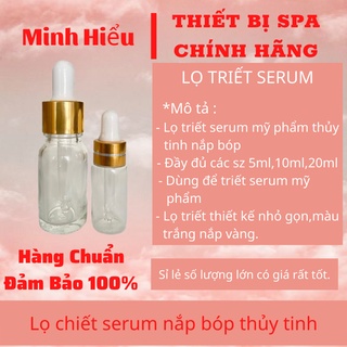 Lọ chiết serum nắp bóp thủy tinh 10ml 20ml