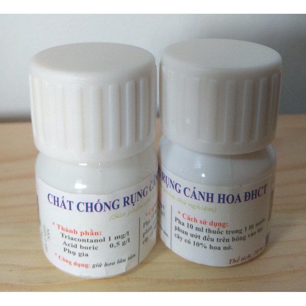 Combo 2 chai chống rụng cánh hoa chuyên dùng cho hoa mai, phong lan, hoa giấy - chai 20 ml