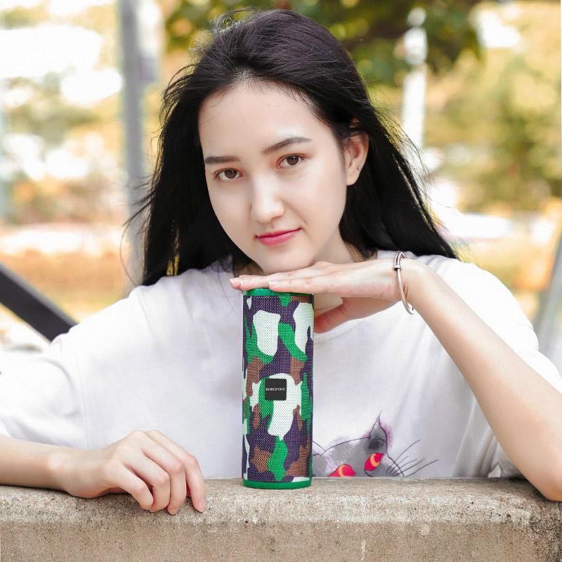 Loa bluetooth đa năng Borofone BR1 Beyond wireless V5.0, kết nối 2 loa cùng lúc, chống nước IPX5 (Màu ngẫu nhiên)