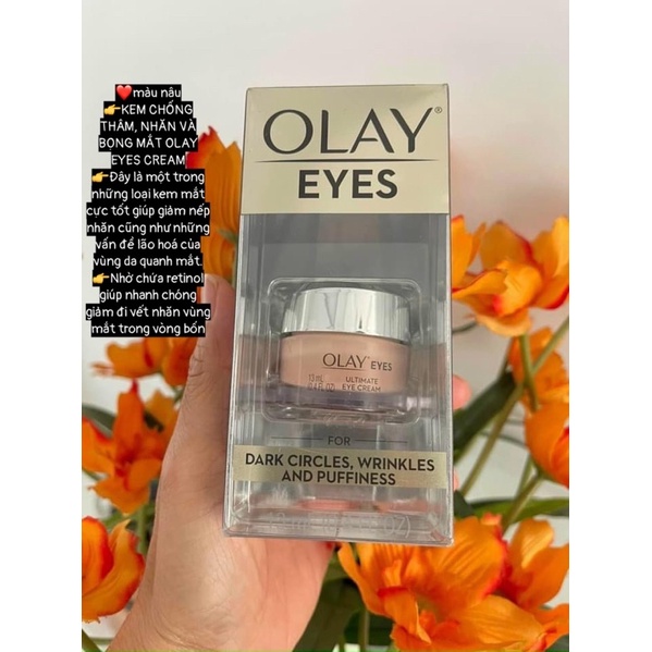 Kem Mắt Olay Mỹ Kem Thâm Mắt Olay Eyes Cream Bọng Mắt Ultimate For Dark Circle Mỹ 13ml Date Xa