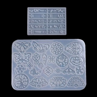 Set 2 Khuôn Làm Trang Sức Bằng Nhựa Resin Thời Trang Cổ Điển Cho Nữ