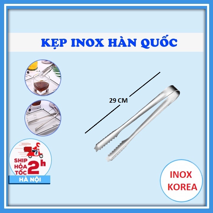 KẸP GẮP THỊT NƯỚNG 29CM INOX HÀN QUỐC