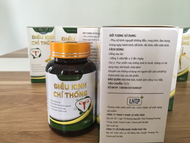 Điều kinh chỉ thống hộp 60 viên - Dứt đau bụng kinh, điều hòa kinh nguyệt | BigBuy360 - bigbuy360.vn