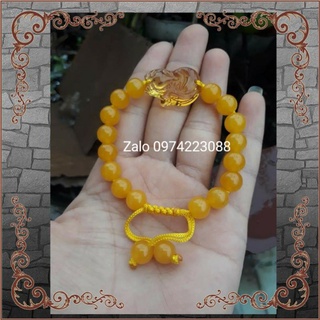Vòng tay đá phong thủy hồ ly mệnh kim