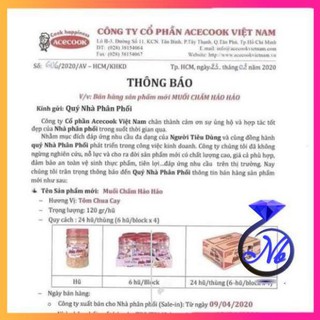 [HŨ 120GRAM] Muối chấm Hảo Hảo Chua Ca