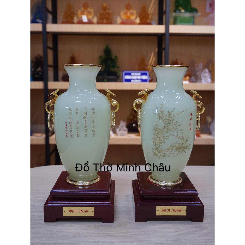 Bình hoa bột ngọc kèm đế (1 CHIẾC)