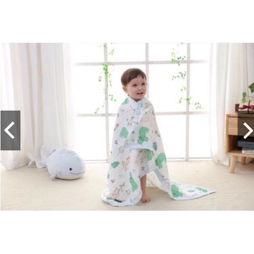 Chăn xô 4 lớp bo viền cực đẹp 110*110cm