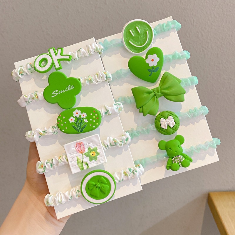 Set 5 Dây Buộc Tóc Nylon Họa Tiết Hoạt Hình Đáng Yêu Cho Bé dây buộc tóc phong cách Hàn Quốc dễ thương Pk37