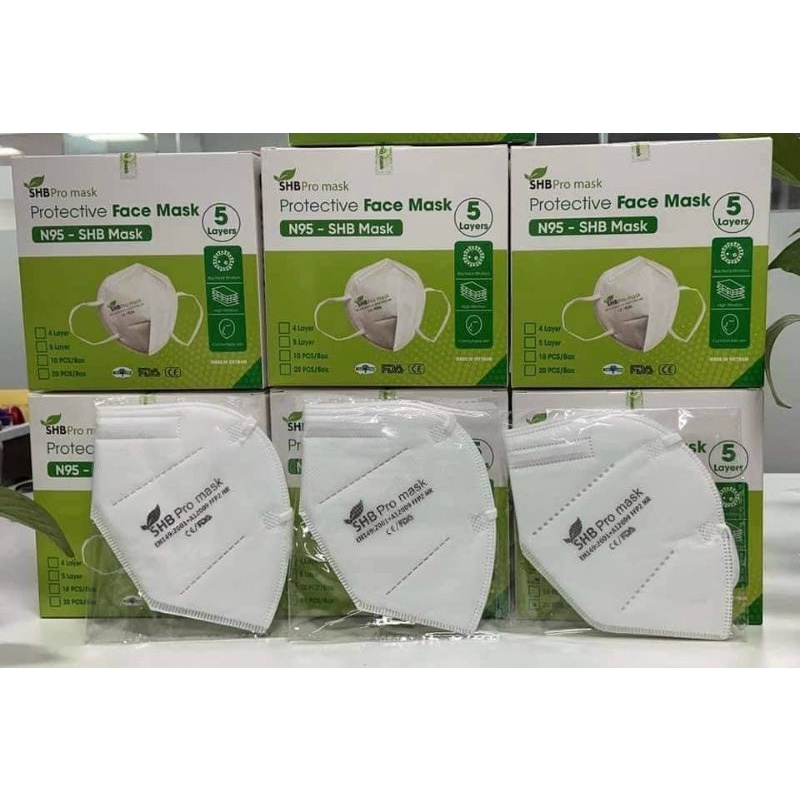 Khẩu trang N95 có Van SHB Pro Mask. 5 lớp, hộp/10 chiếc