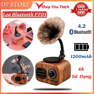 Loa bluetooth ft05 mini cổ điển âm thanh siêu trầm bass đập mạnh mẽ bảo hành 12 tháng