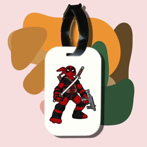 Thẻ hành lý cho túi xách balo du lịch in hình Super Heroes - Ninja Deadpool (nhiều màu)