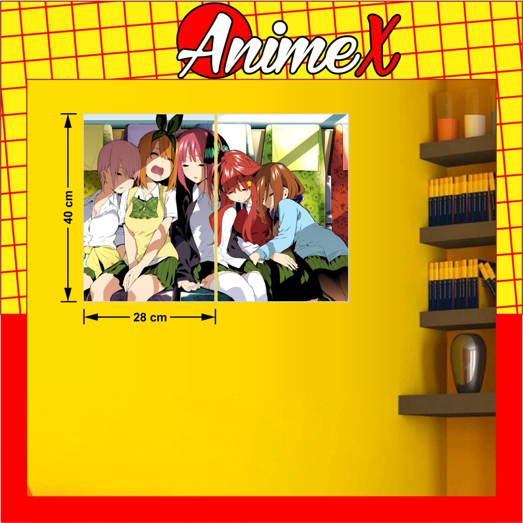 Combo 2 Tấm PosterHình Anime Nhà Có 5 Nàng Dâu - The Quintessential Quintuplets Tranh Dán TườngBy AnimeX