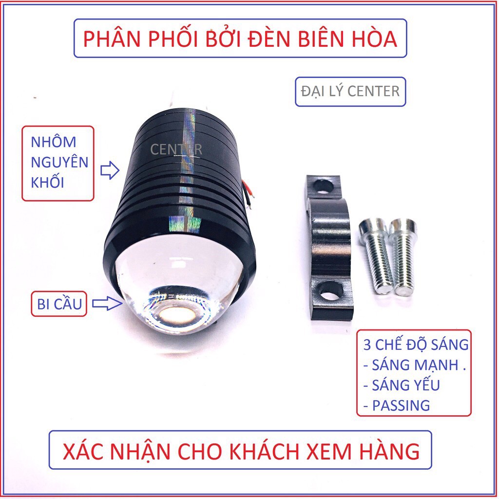 [ Bi Cầu ] Đèn trợ sáng U1 bi cầu