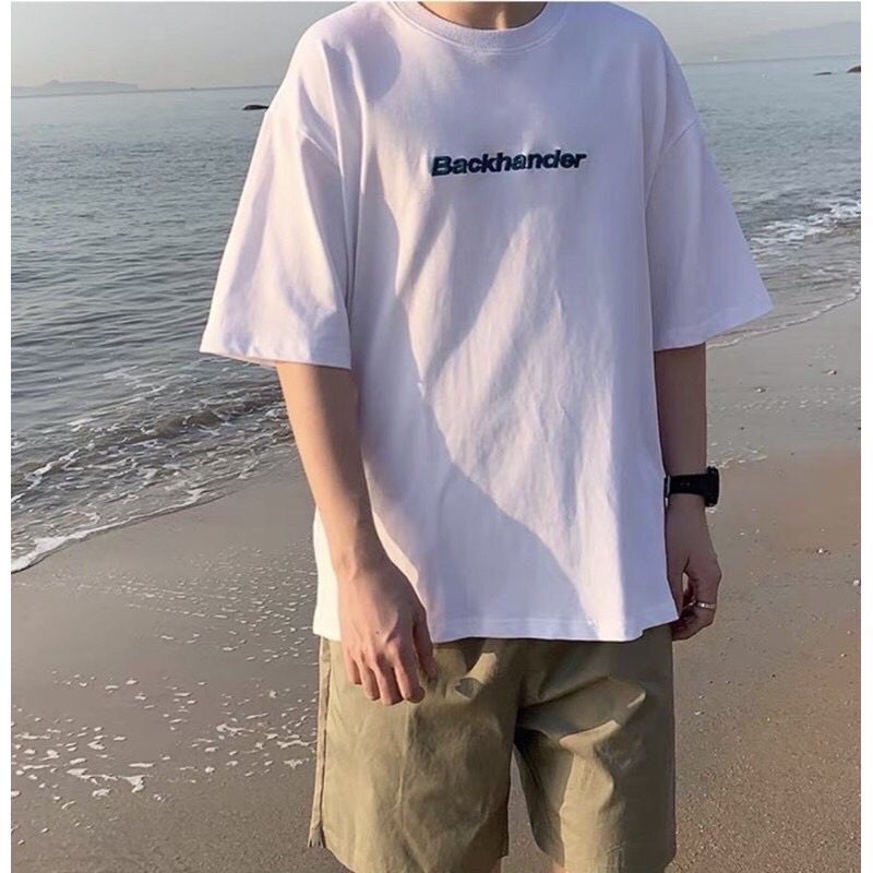 [ Rẻ vô địch ] Áo thun cotton tay lỡ dáng rộng unisex - backhanker