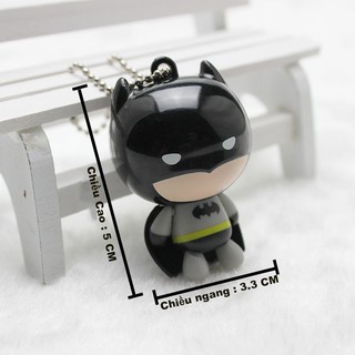 Móc khóa Người Dơi vs Superman Chibi